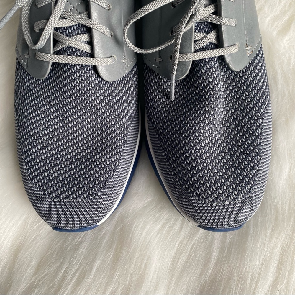 Cole Haan GrandMøtion (GrandMotion) Knit Gray & Blue Men’s Leather Sneakers - Picture 2 of 15